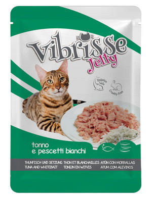 VIBRISSE CAT ATUN CON PESCADO BLANCO EN GELATINA 70GR