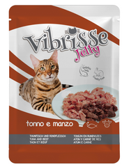 VIBRISSE CAT ATUN Y TERNERA EN GELATINA 70GR