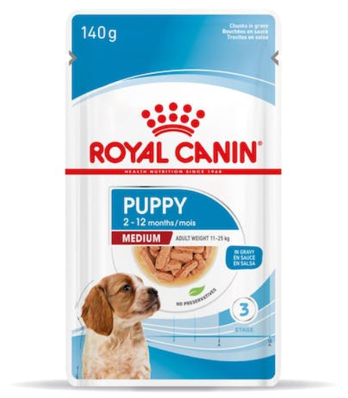 WET SHN MEDIUM PUPPY 140GR