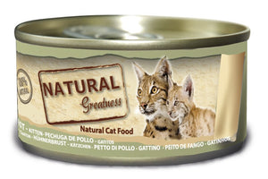 WFC NATURAL GREATNESS KITTEN PECHUGA POLLO 70GR