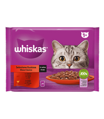 WHISKAS MULTI 1+SELECCION CARNES 4X85GR