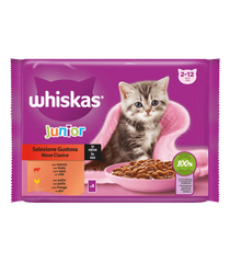 WHISKAS MULTI JUNIOR SELECCION CARNES 4X85GR
