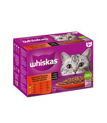 WHISKAS MULTIPACK CARNES 12X85GR