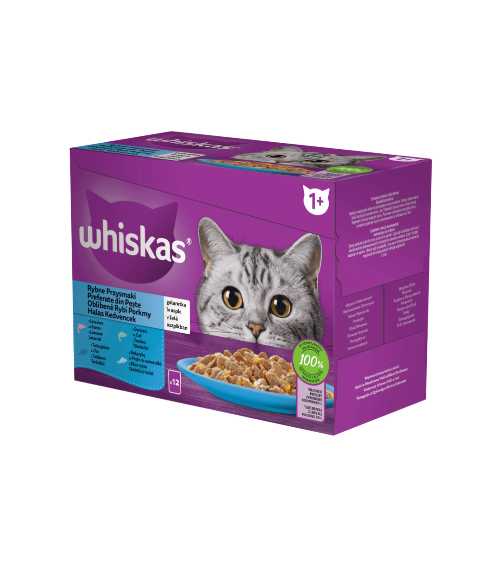 WHISKAS MULTIPACK PESCADO 12X85GR