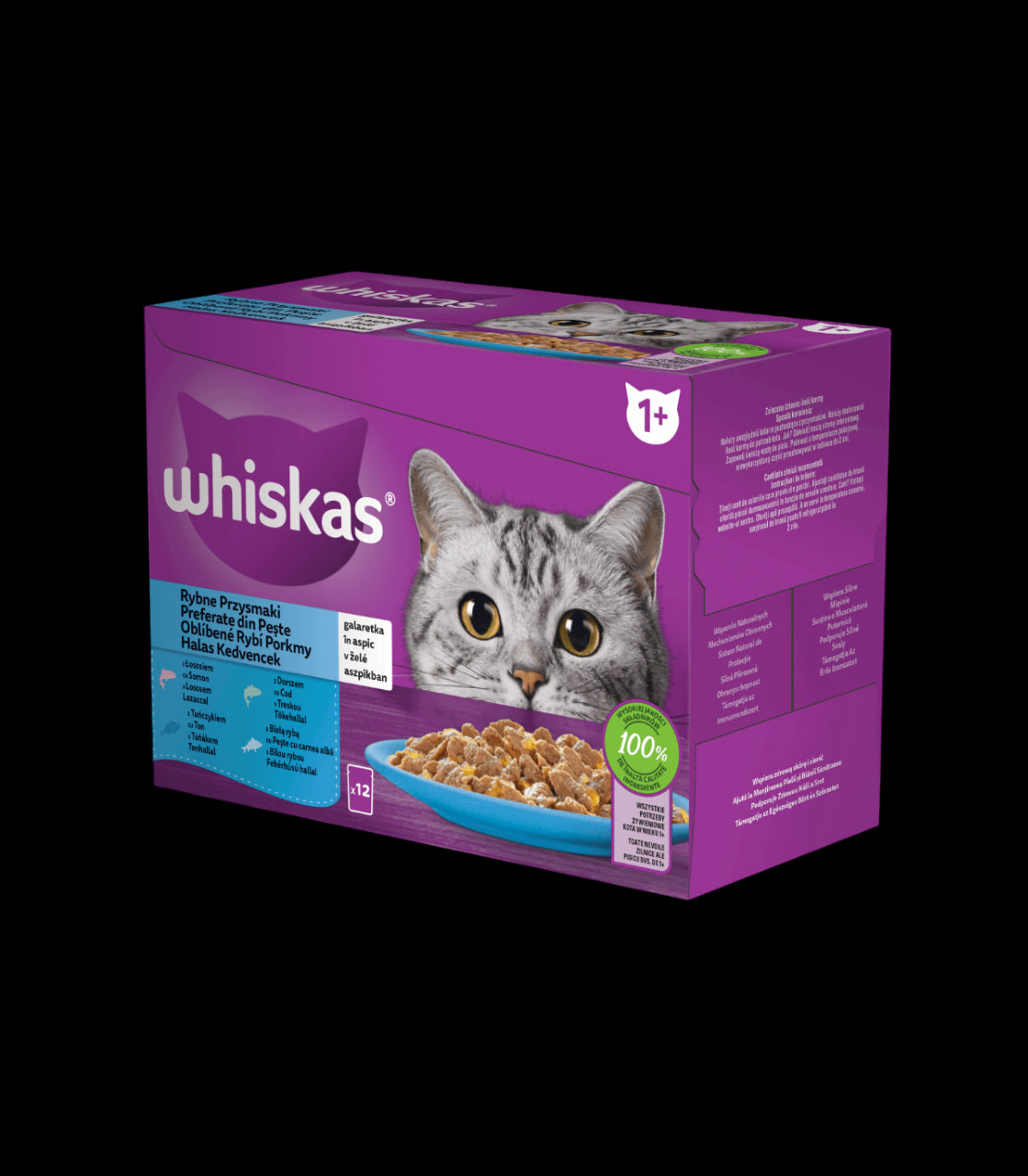 WHISKAS MULTIPACK PESCADO 12X85GR