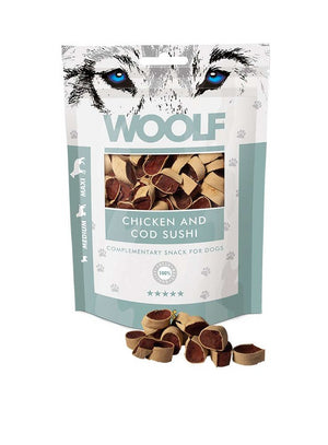 WOOLF CHICKEN AND COD SUSHI 100GR