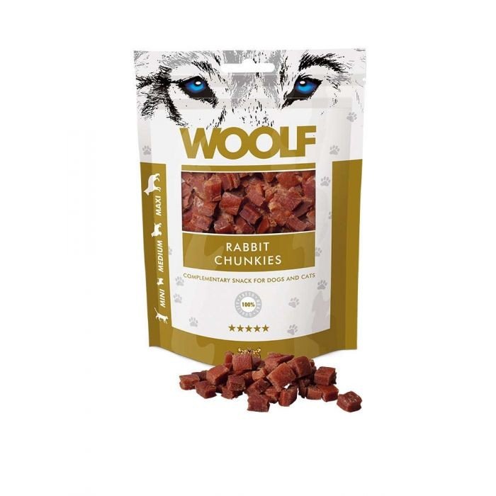 WOOLF DOG/CAT RABBIT CHUNKIES 100GR