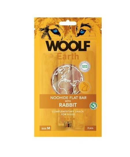 WOOLF EARTH FLAT BAR WITH RABBIT M 90GR