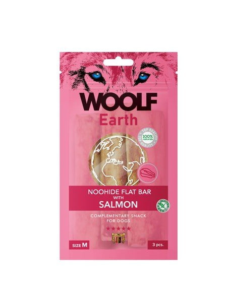 WOOLF EARTH FLAT BAR WITH SALMON M 90GR