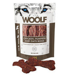 WOOLF LARGE CHICKEN PUMPKIN AND OATS BONE 100GR