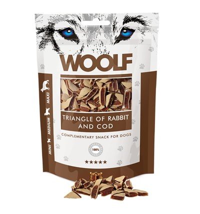WOOLF RABBIT AND COD TRIANGLE 100GR