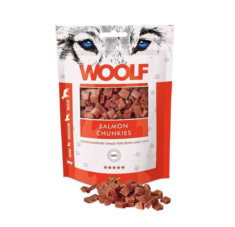 WOOLF SALMON CHUNKIES 100 GR