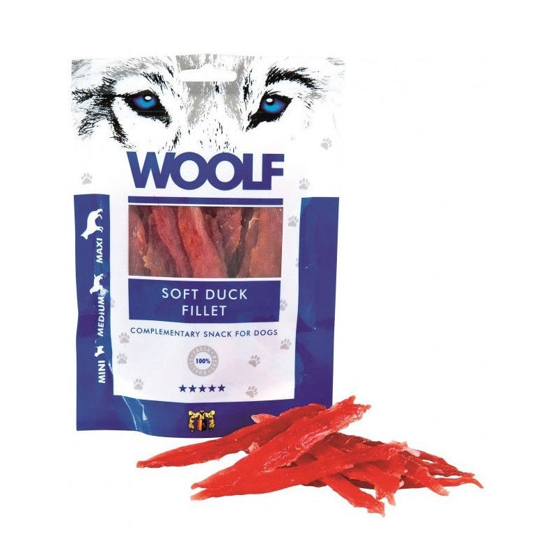 WOOLF SOFT DUCK JERKY FILLET 100GR