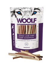 WOOLF SOFT LAMB AND COD SANDWICH LONG 100GR
